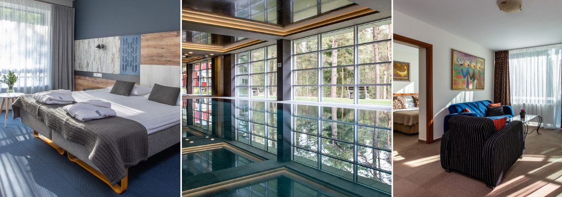 Nakvynė su pusryčiais, neriboti apsilankymai baseino ir pirčių erdvėse