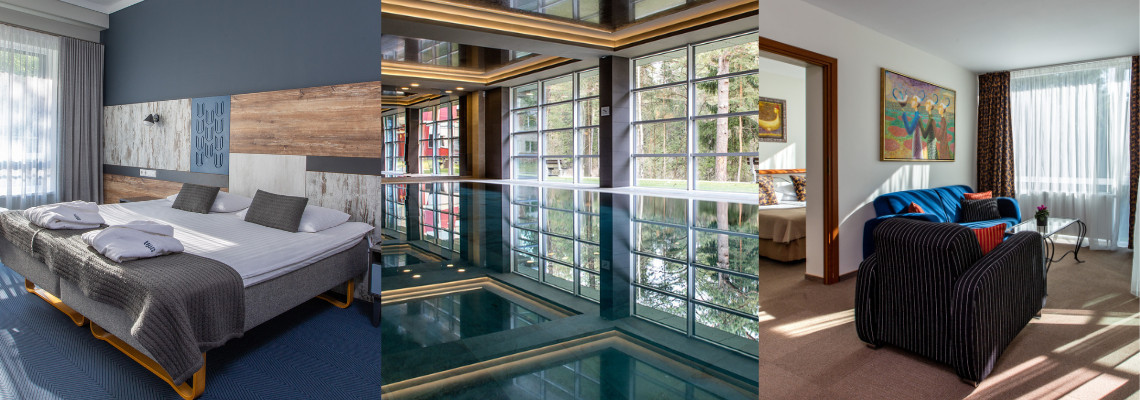 Nakvynė su pusryčiais, neriboti apsilankymai baseino ir pirčių erdvėse